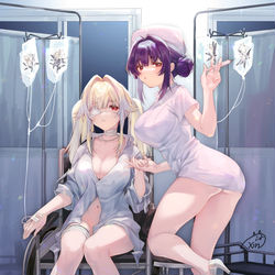 This is a pixiv picture whose title is 病院.