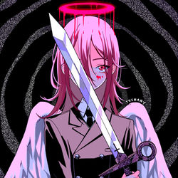 This is a pixiv picture whose title is 天使の悪魔.