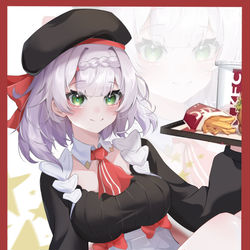 This is a pixiv picture whose title is 🍔🥤🍟这位客人要来一份嘛.