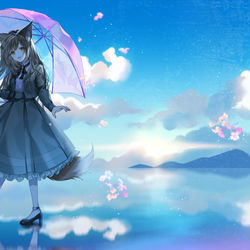 This is a pixiv picture whose title is 僕らは今日も歩いてゆける.