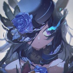 This is a pixiv picture whose title is 漆黒のステイヤー.