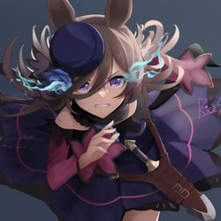 This is a pixiv picture whose title is ライスはヒーローだ!.
