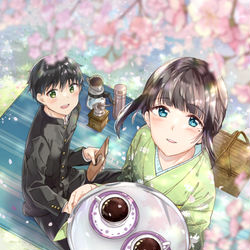 This is a pixiv picture whose title is お花見珈琲.