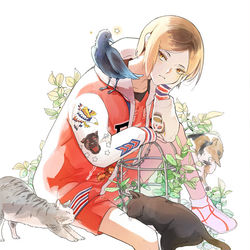 This is a pixiv picture whose title is 黒尾と研磨.