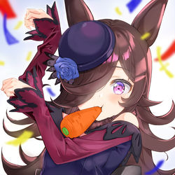 This is a pixiv picture whose title is ライスシャワー のゴルシポーズ.