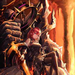 This is a pixiv picture whose title is Surtr.