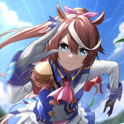This is a pixiv picture whose title is トウカイテイオー.