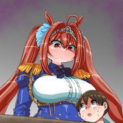This is a pixiv picture whose title is 君が今日から担当するダイワスカーレットだ。.