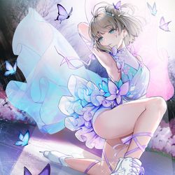 This is a pixiv picture whose title is fairy, swan.