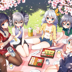 This is a pixiv picture whose title is お花見🌸.