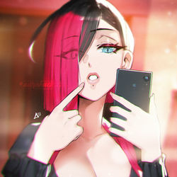 This is a pixiv picture whose title is SELFIE.