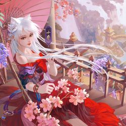 This is a pixiv picture whose title is 花开.