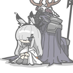 This is a pixiv picture whose title is 패트리어트와 서리별.