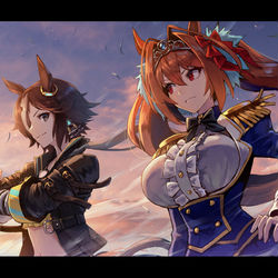 This is a pixiv picture whose title is ライバル.