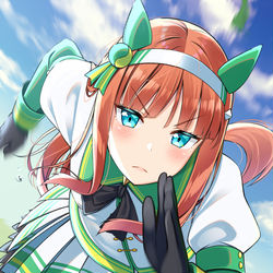This is a pixiv picture whose title is サイレンススズカ！.