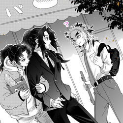 This is a pixiv picture whose title is 色々な秘書と弟.