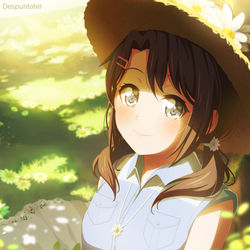 This is a pixiv picture whose title is Bang Dream: Okusawa Misaki.