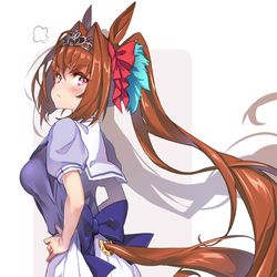 This is a pixiv picture whose title is ダイワスカーレット.