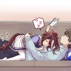 This is a pixiv picture whose title is ひっつきテイオー③.