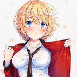 This is a pixiv picture whose title is 2回戦に向けて身支度するダージリン.