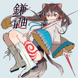 This is a pixiv picture whose title is 鎌鼬.