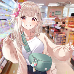 This is a pixiv picture whose title is 「なにのむ～？？」.