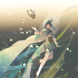 This is a pixiv picture whose title is 🍃.