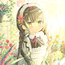 This is a pixiv picture whose title is メイドさん.