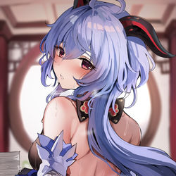 This is a pixiv picture whose title is 甘雨.