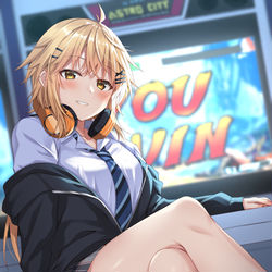 This is a pixiv picture whose title is 「また私の勝ちだね」.