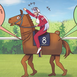 This is a pixiv picture whose title is JAPAN WORLD CUPに出場したウマ娘.