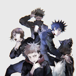 This is a pixiv picture whose title is 呪術廻戦.