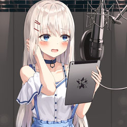 This is a pixiv picture whose title is レコーディング.