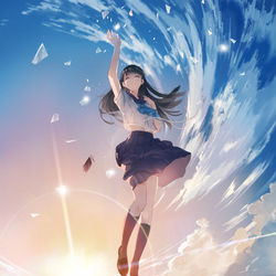 This is a pixiv picture whose title is 『100年越しの君に恋を唄う。』装画.