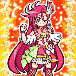 This is a pixiv picture whose title is キュアフラミンゴさん！.