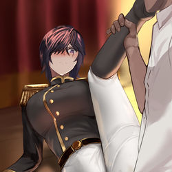 This is a pixiv picture whose title is 演劇指導.
