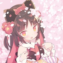 This is a pixiv picture whose title is 猫山苗ちゃん🐱🌸.