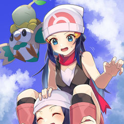 This is a pixiv picture whose title is ヒカリと孫扱いしてくるご先祖様.
