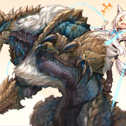 This is a pixiv picture whose title is 操竜きーつねっ🦊.