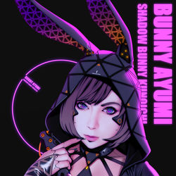 This is a pixiv picture whose title is Shadow Bunny Kunoichi.
