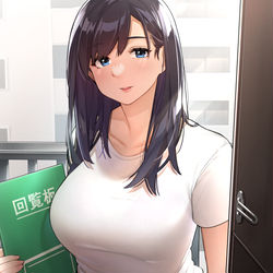 This is a pixiv picture whose title is 近所の人妻さん.