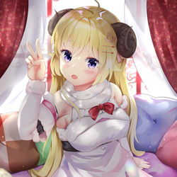This is a pixiv picture whose title is 角巻わため.