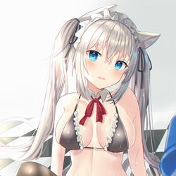 This is a pixiv picture whose title is ドジメイド.