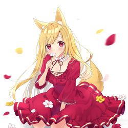 This is a pixiv picture whose title is 🦊.