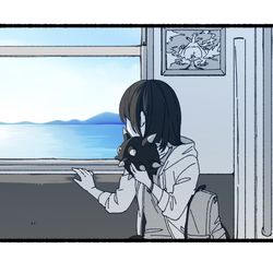 This is a pixiv picture whose title is バチンウニと初めての海に行く話.