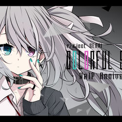 This is a pixiv picture whose title is ニゴミクちゃんプロセカハーフアニバーサリー.