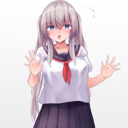 This is a pixiv picture whose title is ツインテ女の子.