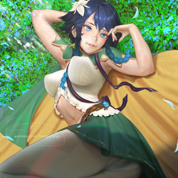 This is a pixiv picture whose title is ウェンティ - Venti.