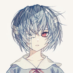 This is a pixiv picture whose title is 綾波レイ.