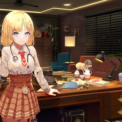 This is a pixiv picture whose title is Holomyth- Amelia Watson.